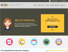 Tablet Screenshot of gmat-singapore.com